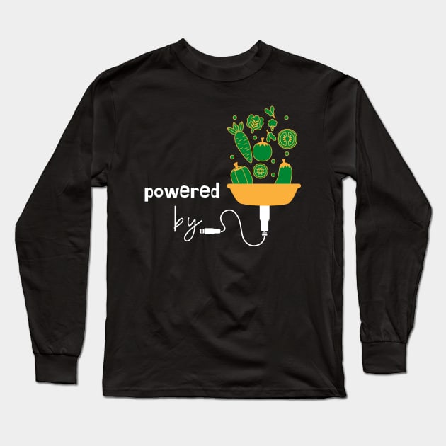 Powered by Plants Long Sleeve T-Shirt by leBoosh-Designs
